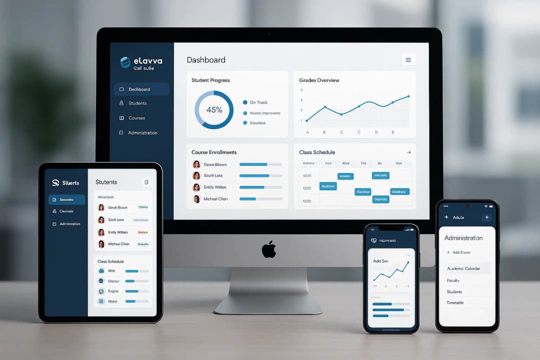 eLavya EduSuite platform screenshot
